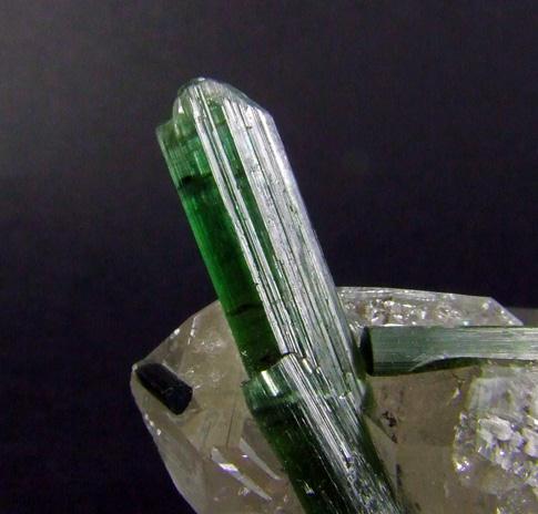 Elbaite On Quartz