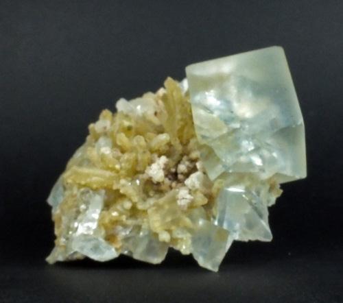 Fluorite On Sceptre Quartz