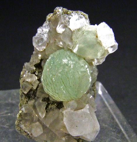 Prehnite On Calcite