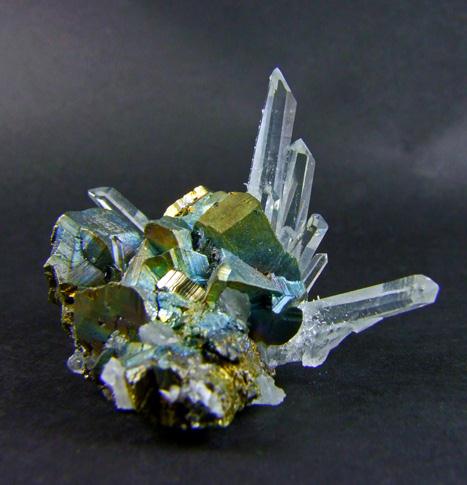 Quartz On Chalcopyrite