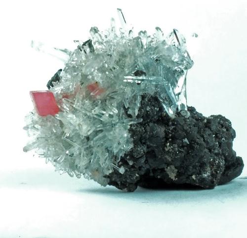 Rhodochrosite & Quartz On Sphalerite