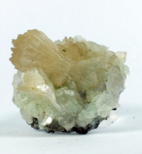 Stilbite On Prehnite