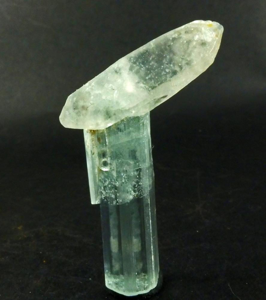 Aquamarine On Quartz