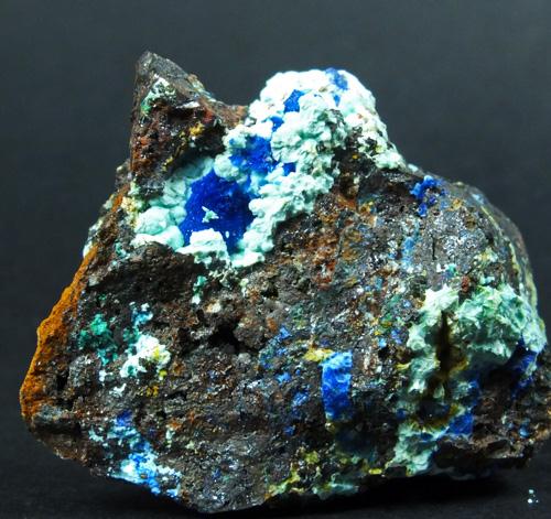 Azurite On Glaucocerinite