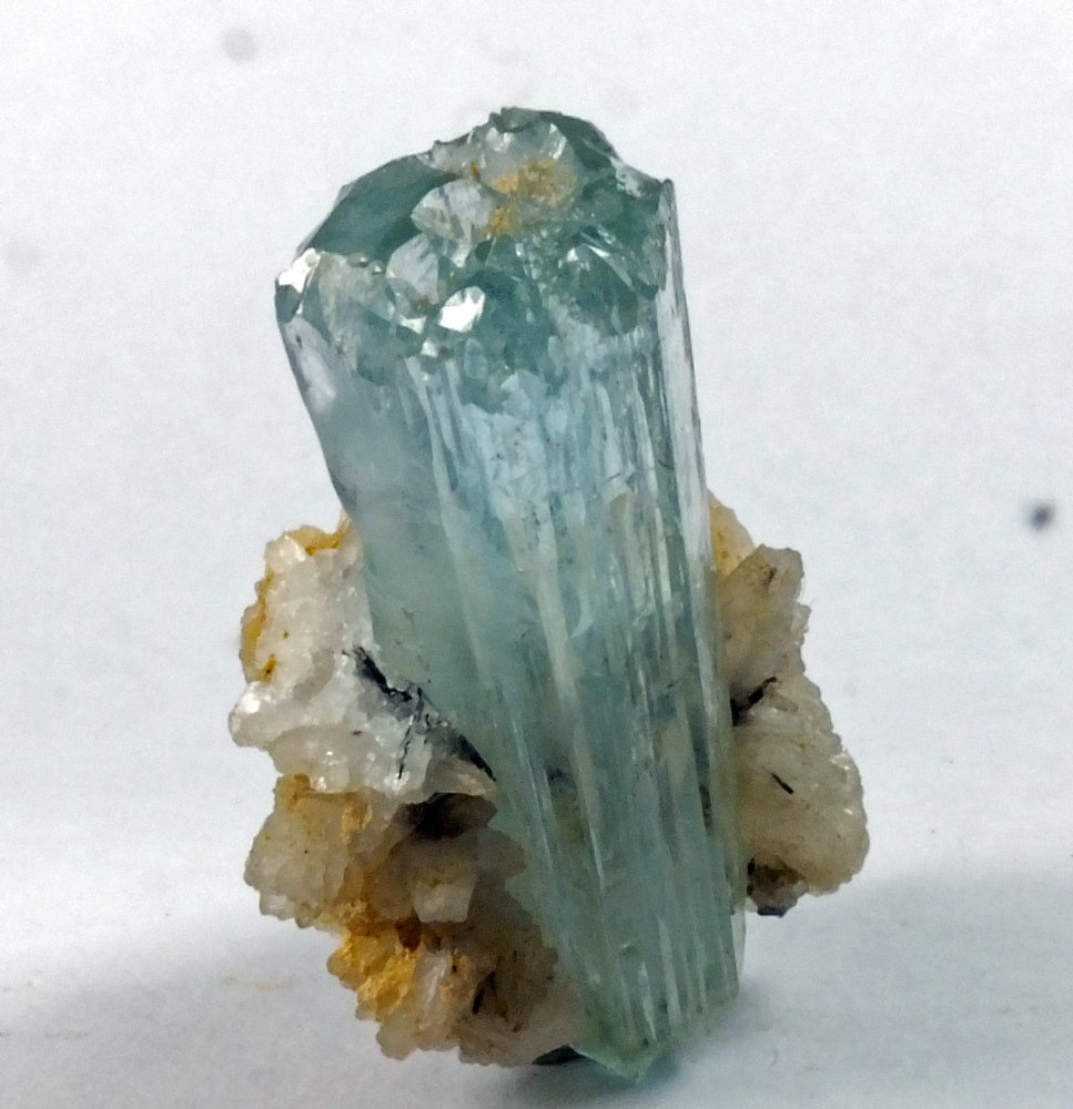 Beryl Var Aquamarine In Albite