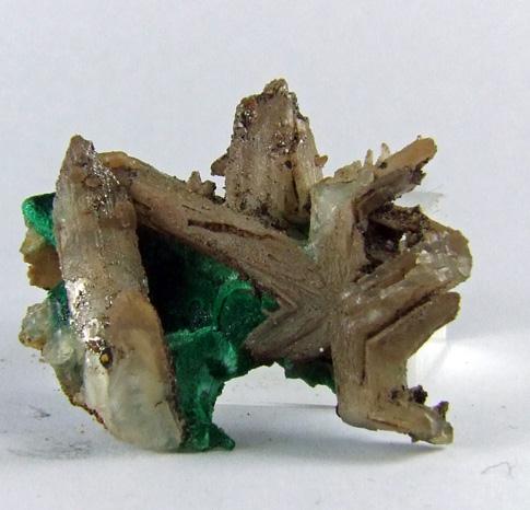 Cerussite On Malachite