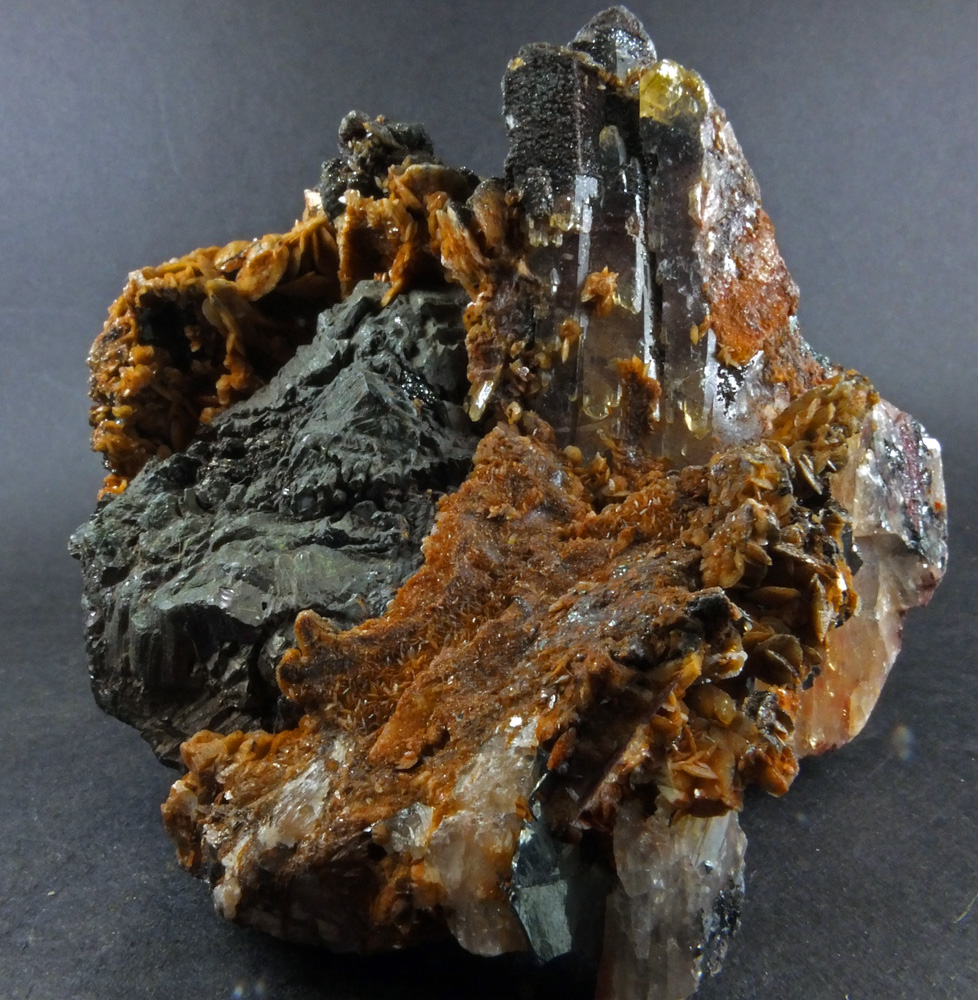 Chalcocite & Hematite In Baryte