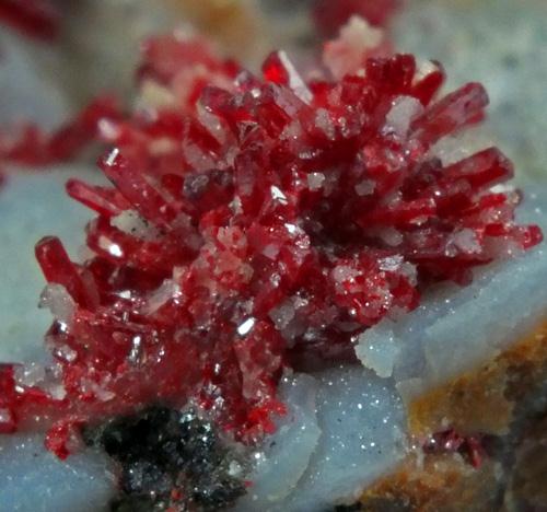 Cinnabar On Quartz