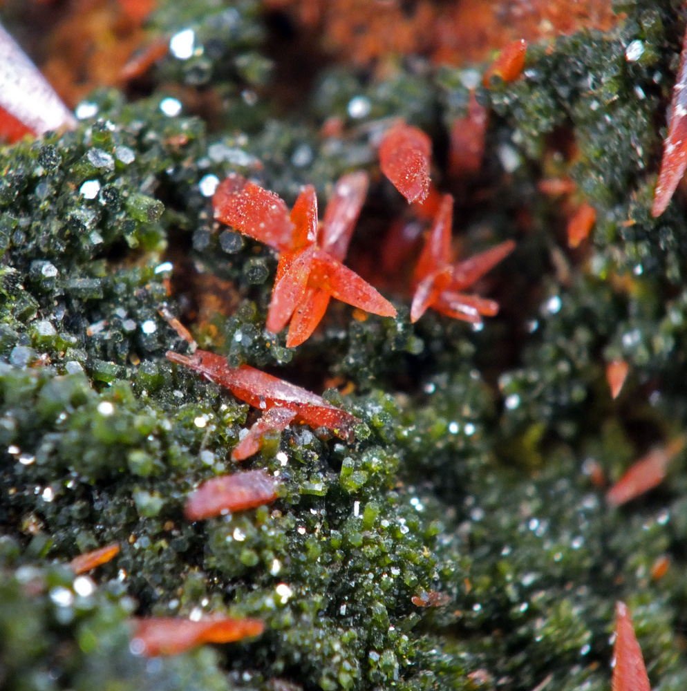 Crocoite On Pyromorphite