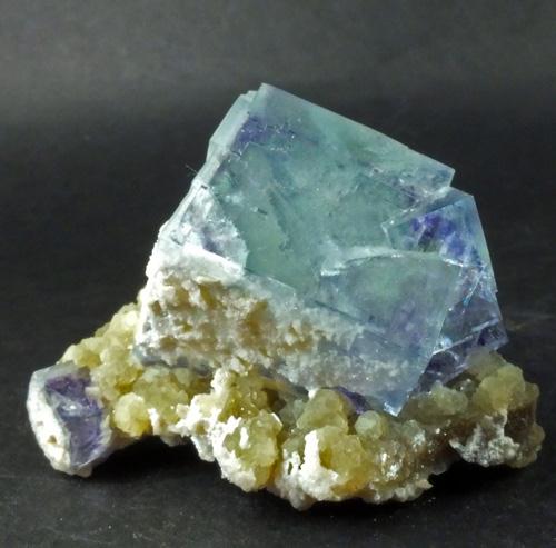 Fluorite On Albite