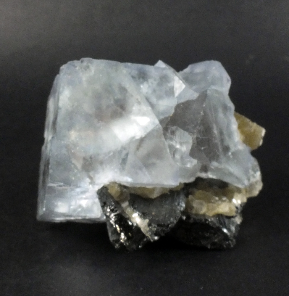 Fluorite On Wolframite