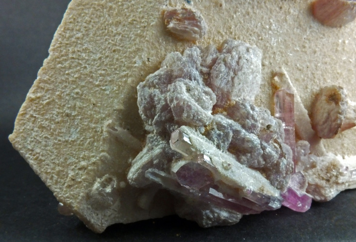 Rubellite & Lepidolite On Orthoclase