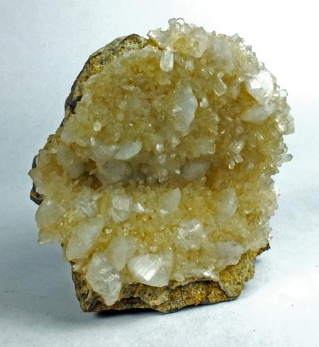 Stilbite & Chabazite On Obsidian