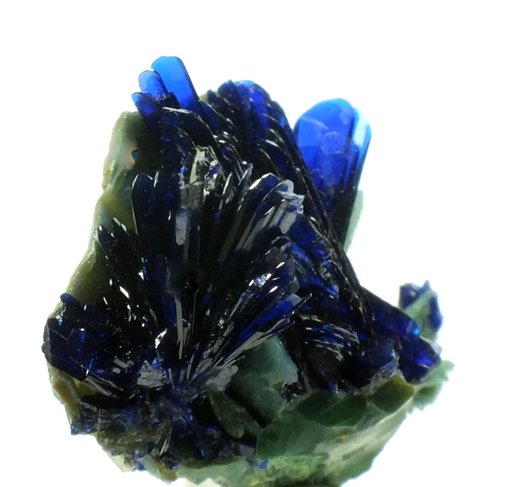 Azurite On Chrysocolla