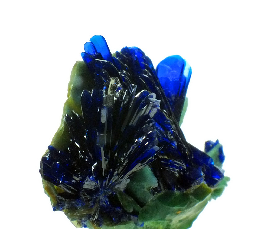 Azurite On Chrysocolla