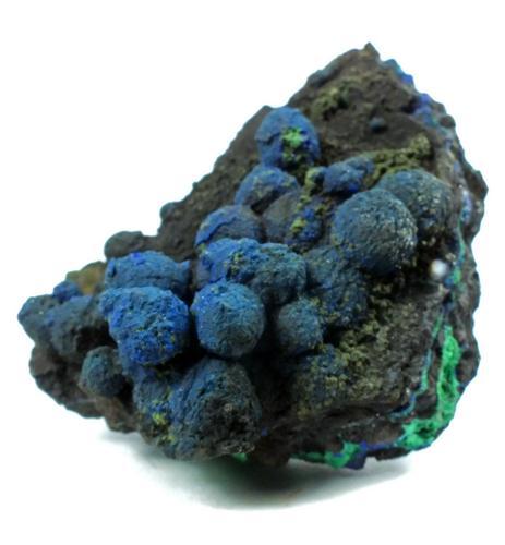 Azurite On Tenorite