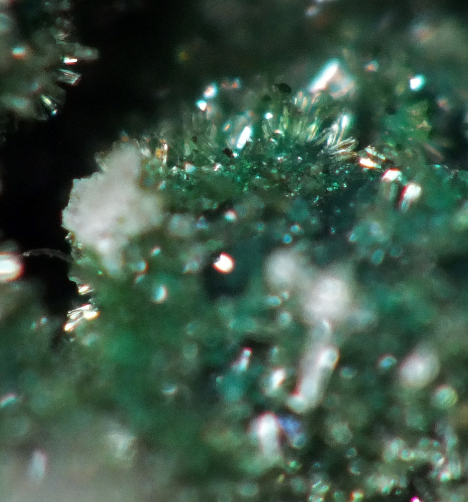 Libethenite On Pseudomalachite