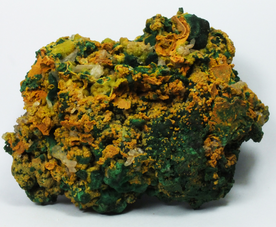 Pyromorphite On Malachite