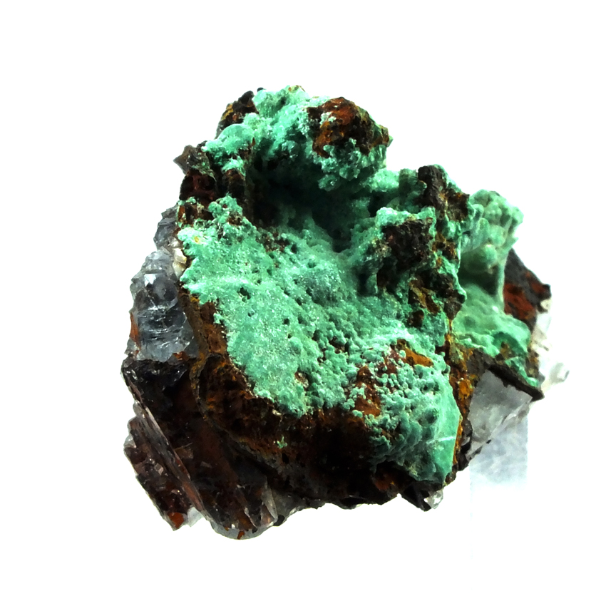 Malachite On Fluorite