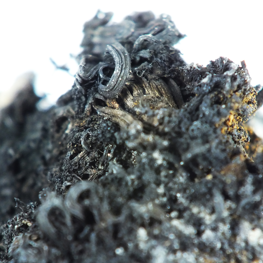 Native Silver & Acanthite On Siderite