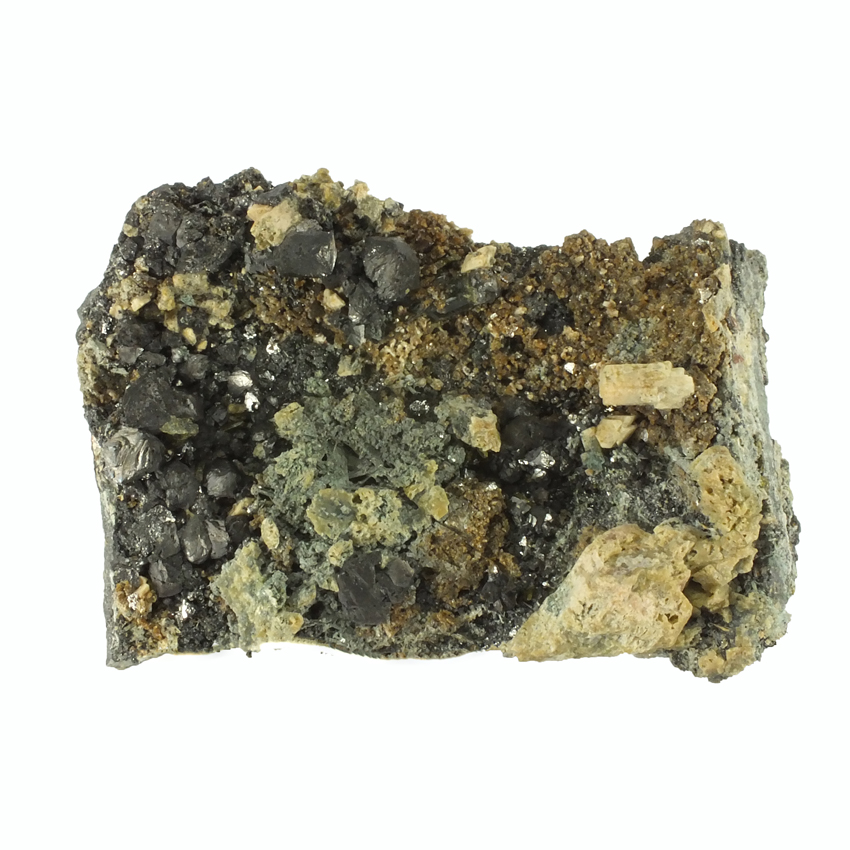 Scapolite & Magnetite On Grossular