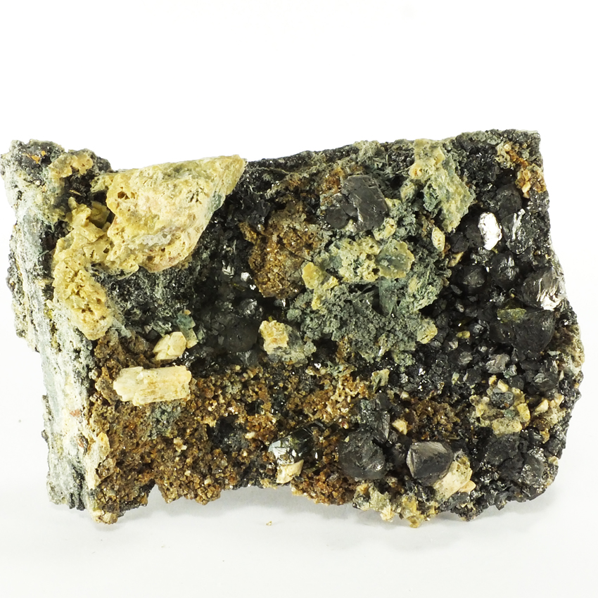 Scapolite & Magnetite On Grossular