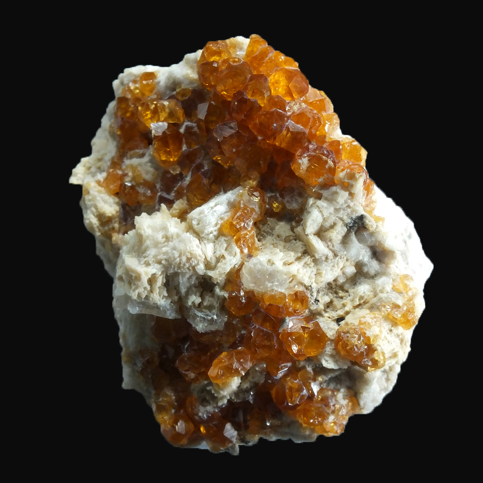 Spessartine On Orthoclase