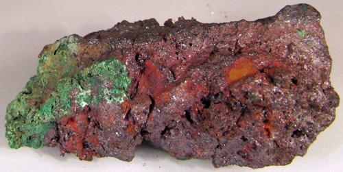 Cuprite With Native Copper & Malachite