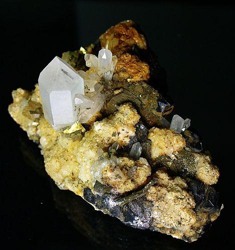 Quartz Sphalerite Calcite & Pyrite