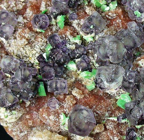 Torbernite Fluorite & Quartz