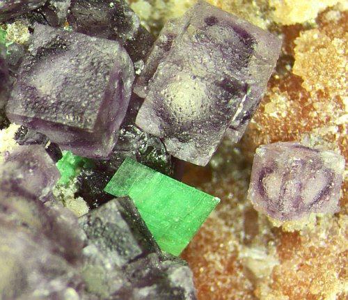 Torbernite Fluorite & Quartz