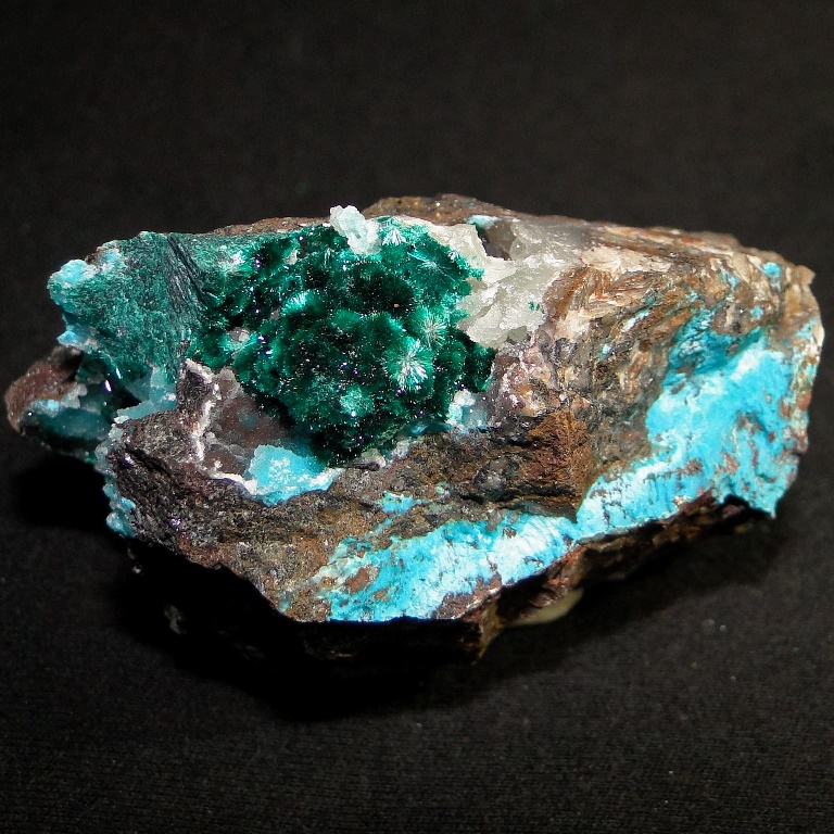 Brochantite & Chalcedony