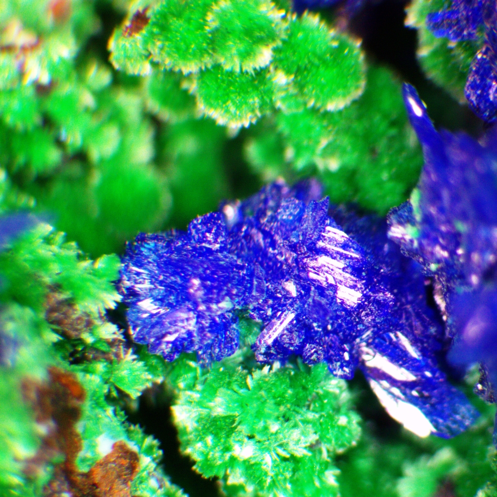 Linarite & Malachite