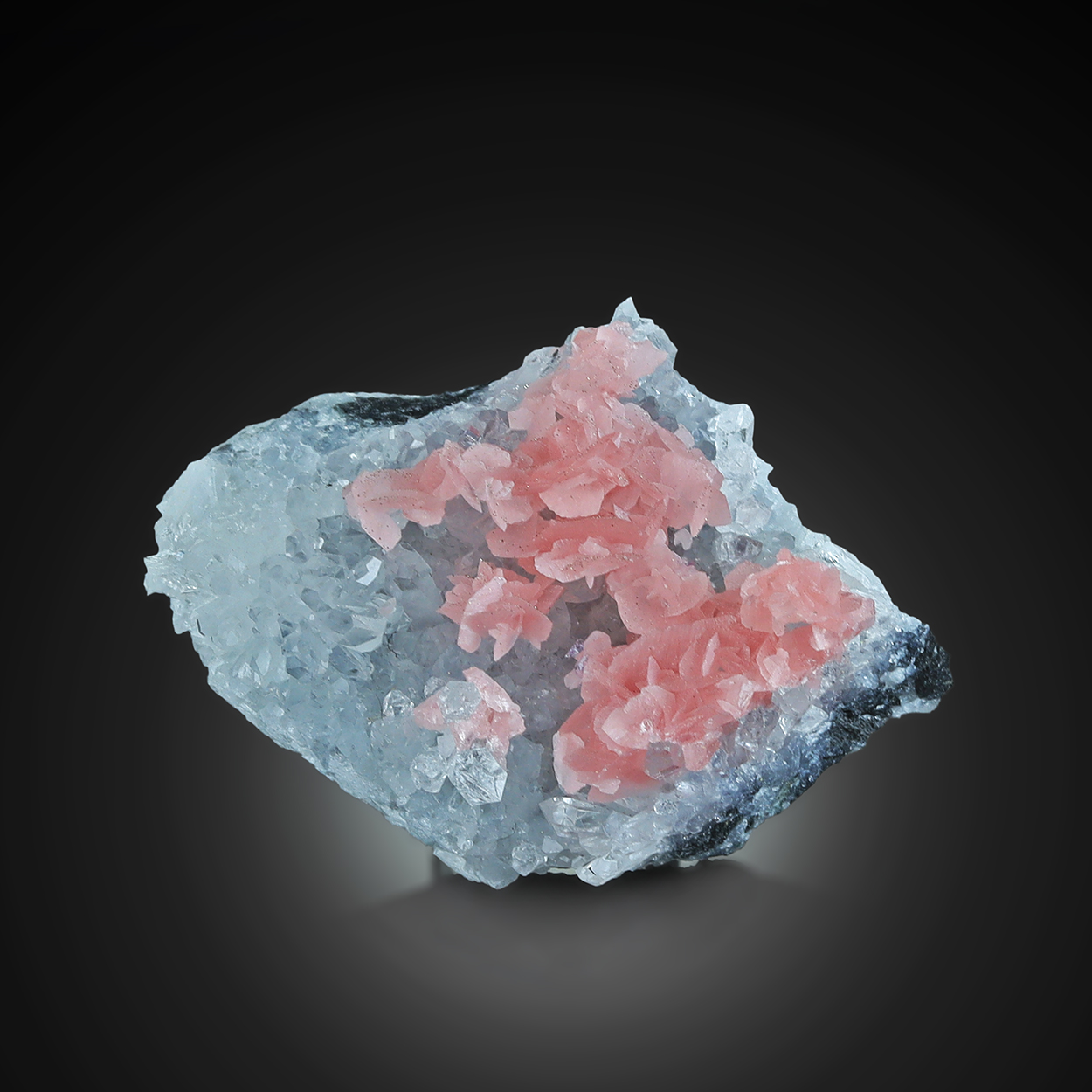 Rhodochrosite With Quartz