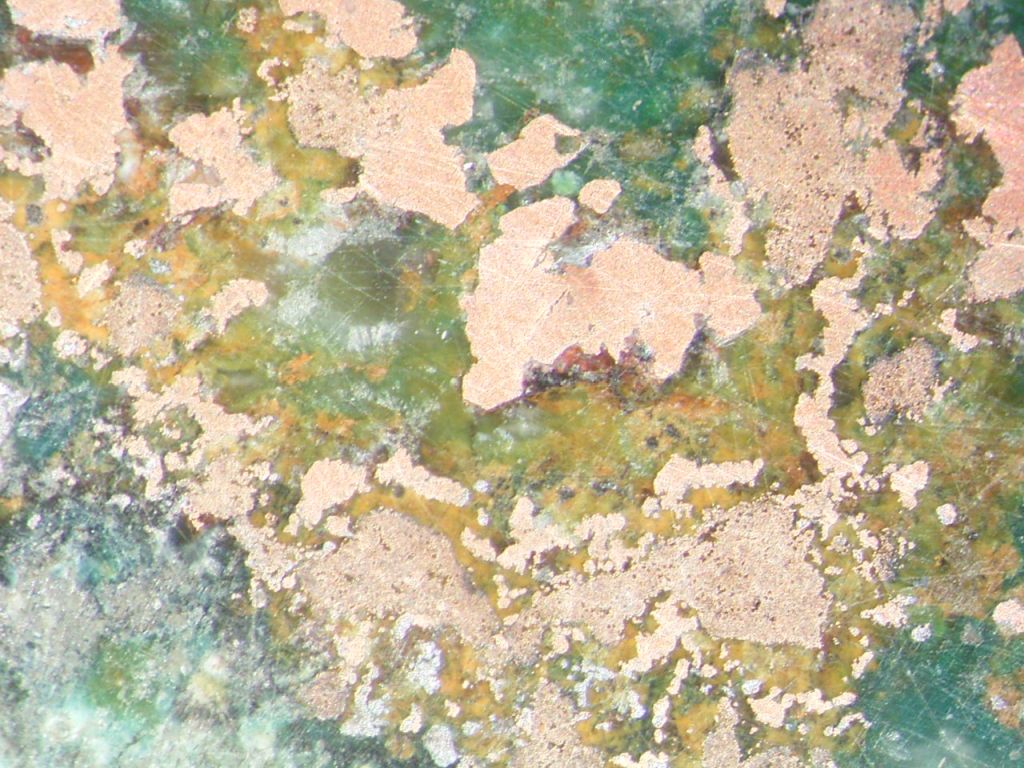 Native Copper In Prehnite