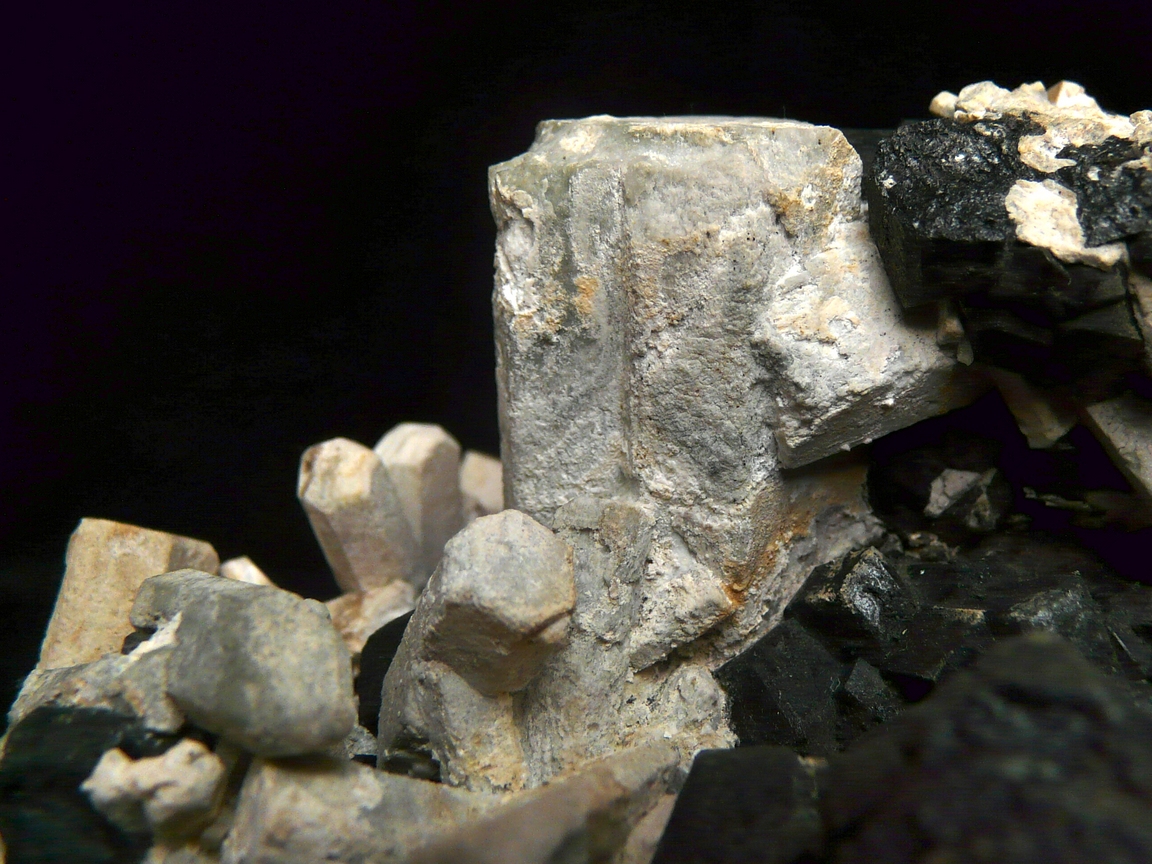 Nepheline With Schorlomite