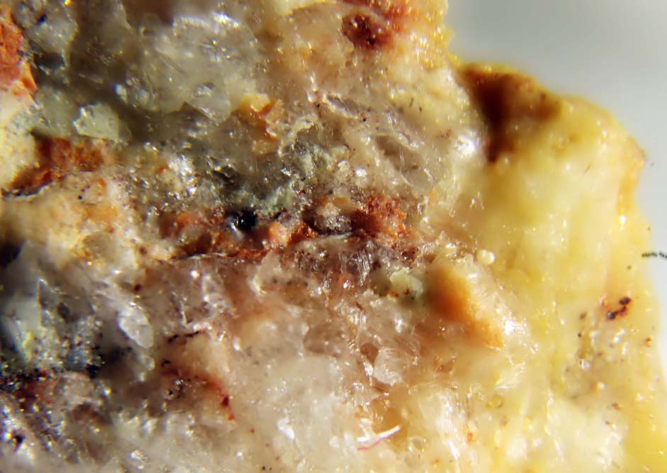 Amarantite & Copiapite & Ferrinatrite