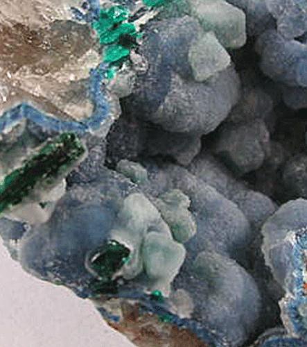 Shattuckite Malachite & Chalcedony