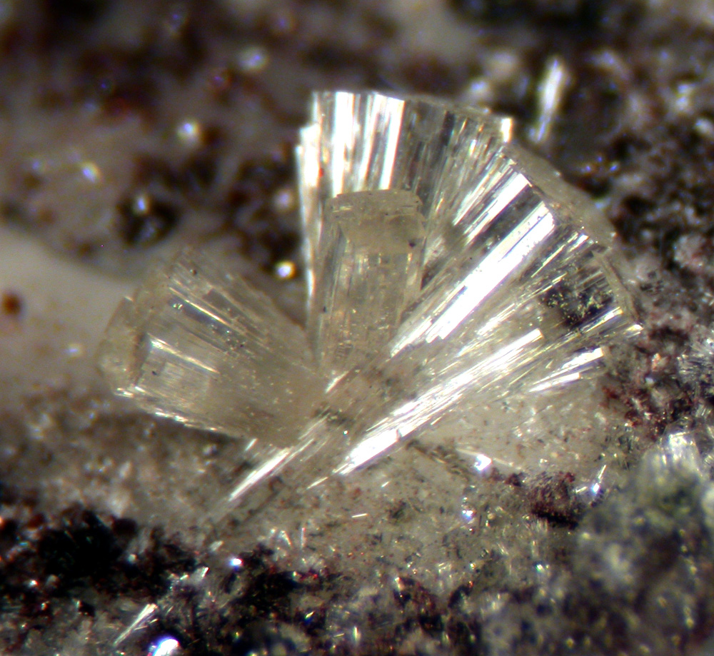 Stilbite Heulandite & Hematite