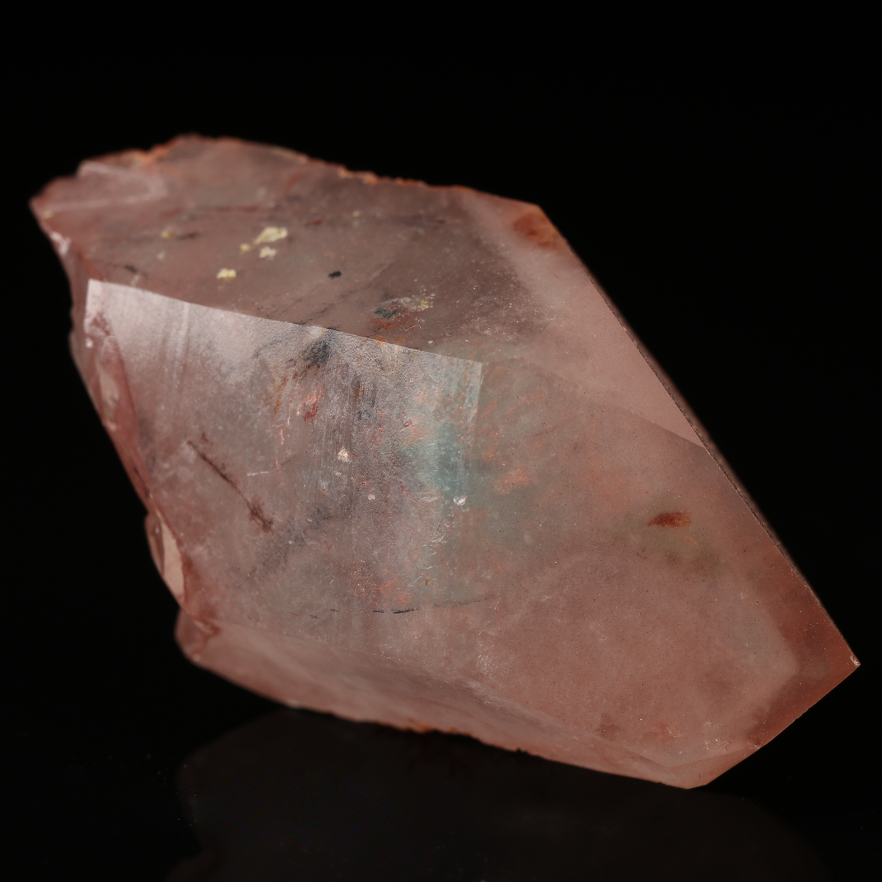 Quartz With Ajoite & Copper Inclusions