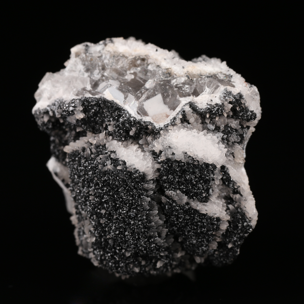 Calcite On Manganite On Calcite