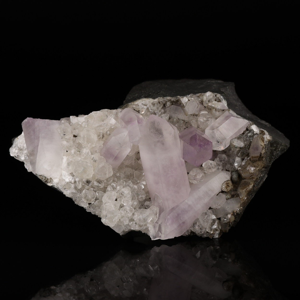 Calcite With Amethyst Quartz