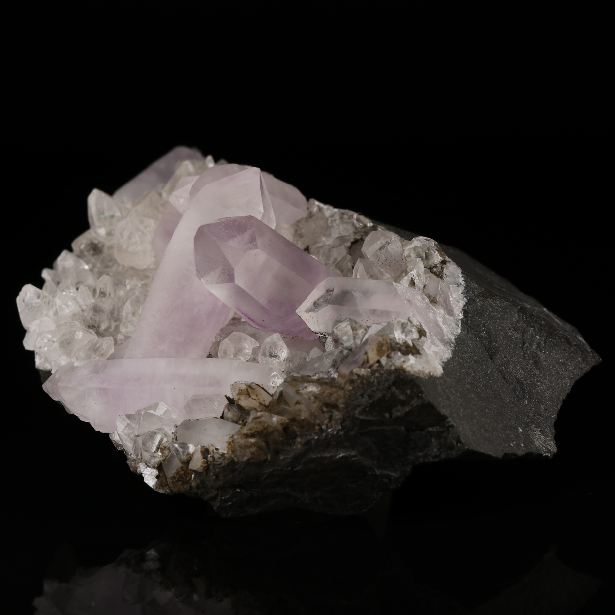 Calcite With Amethyst Quartz