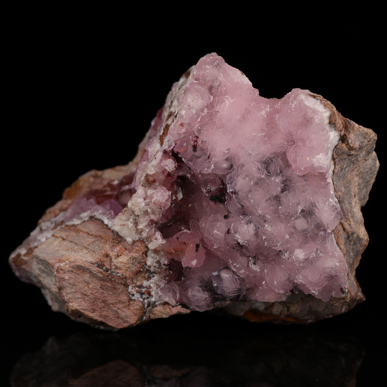 Native Copper On Cobaltoan Calcite