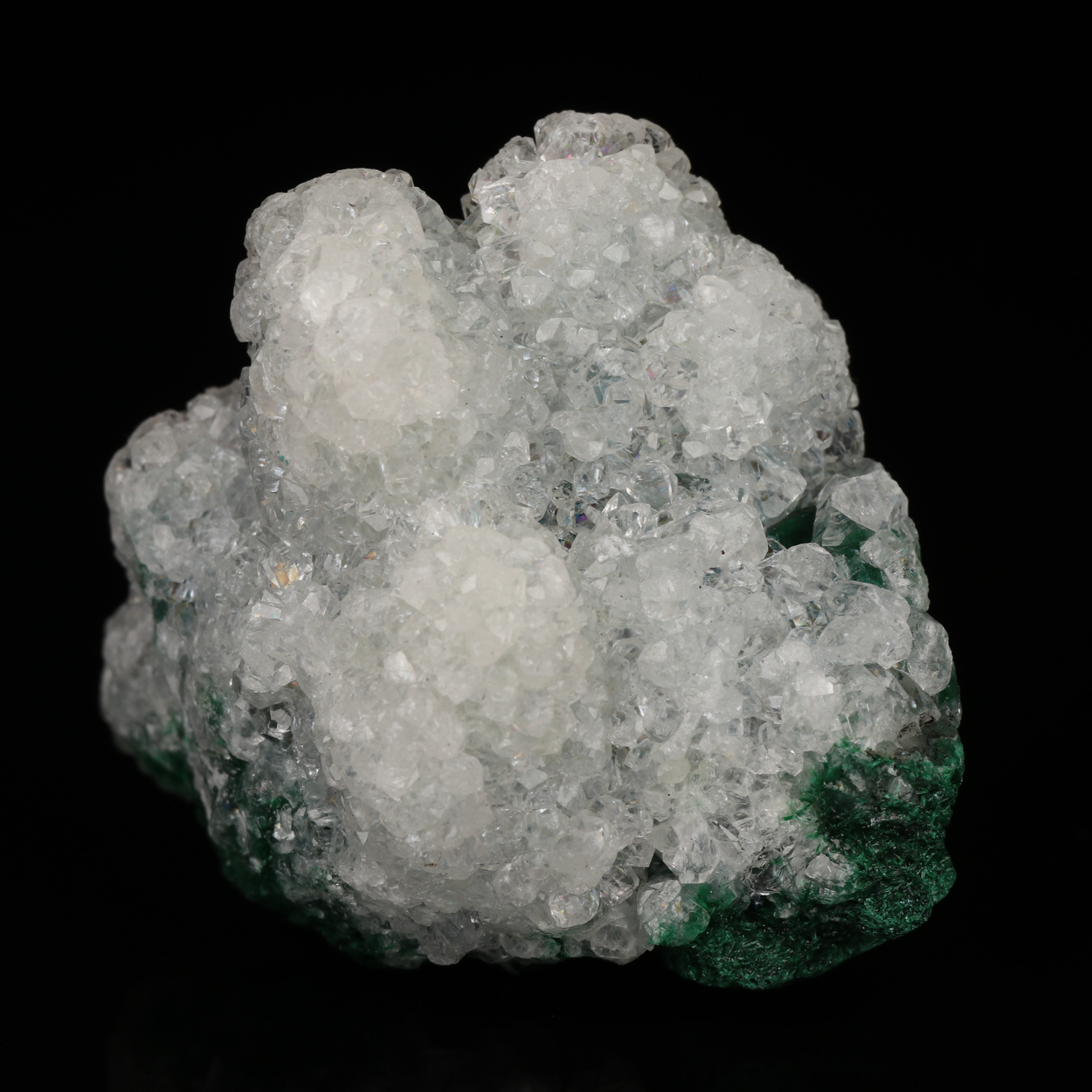 Calcite On Malachite