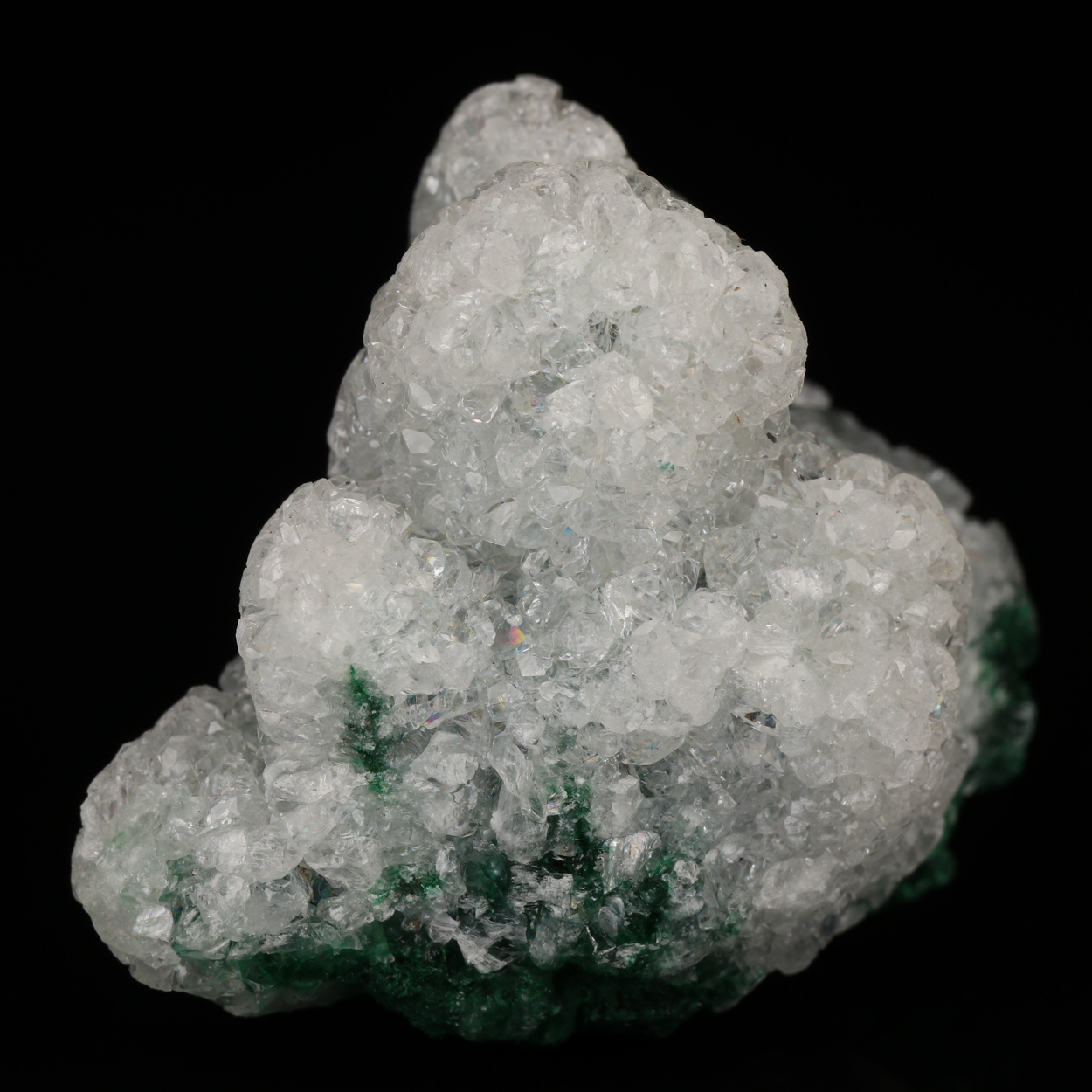 Calcite On Malachite