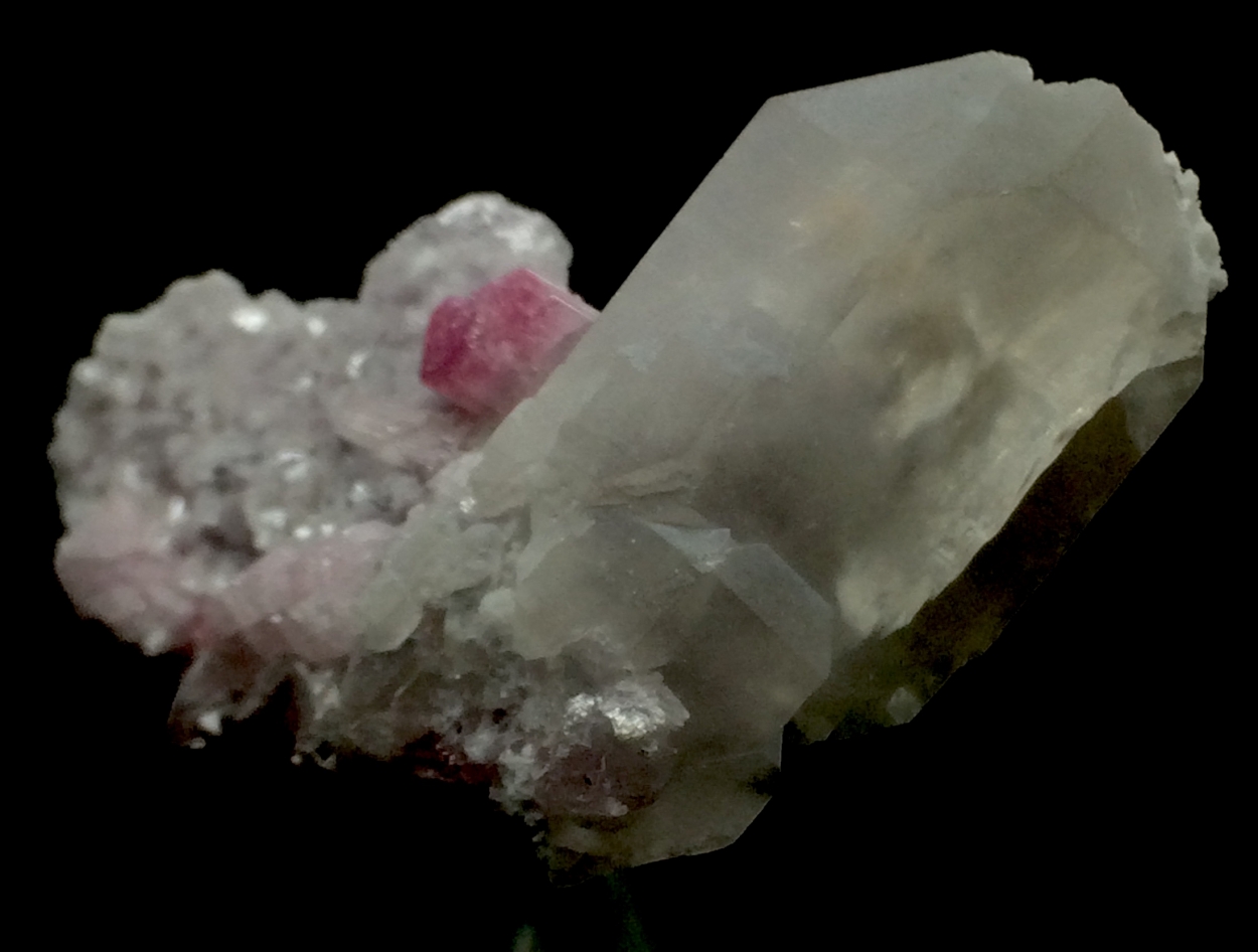 Elbaite With Quartz & Microlite