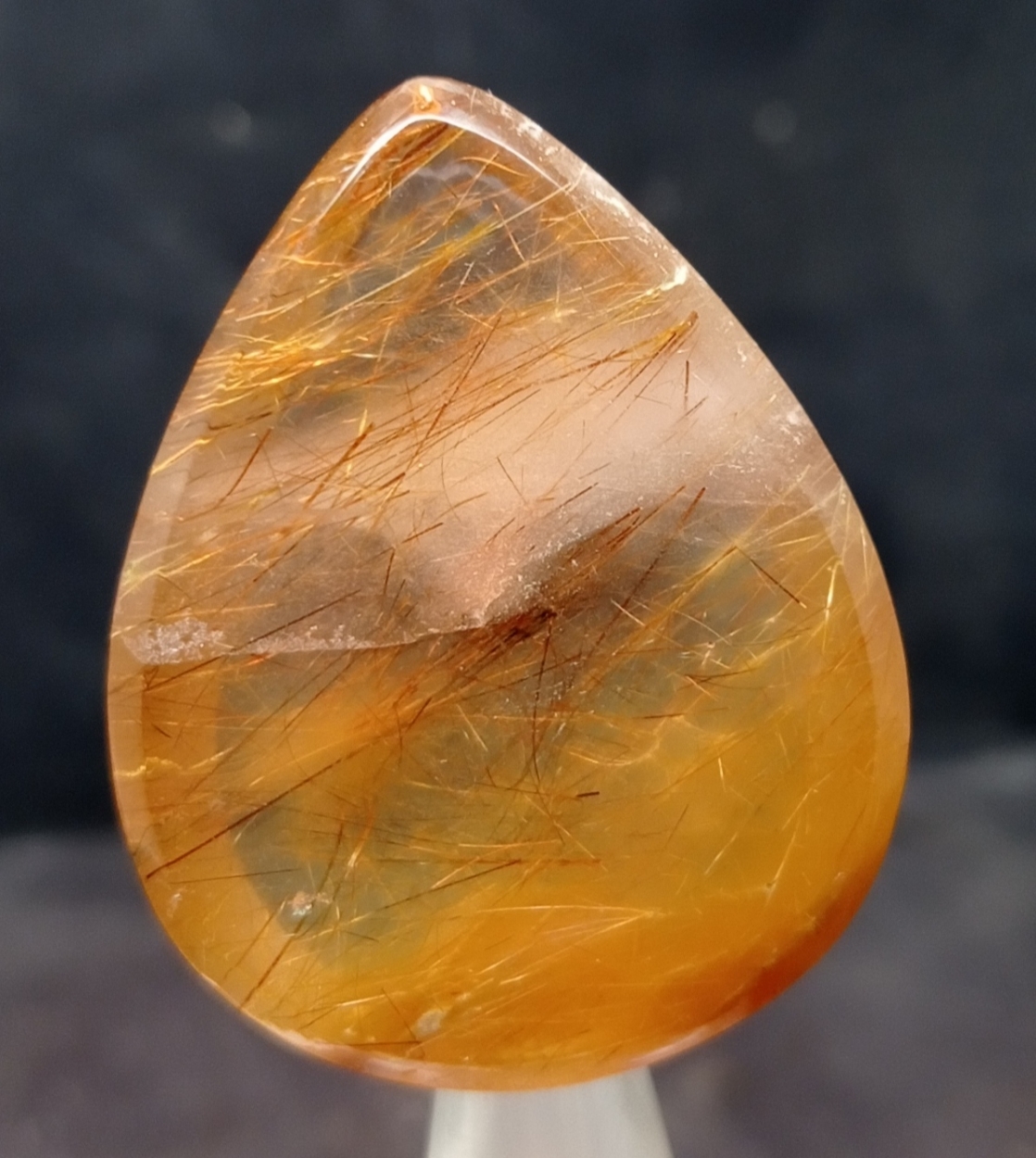 Quartz With Astrophyllite Inclusions