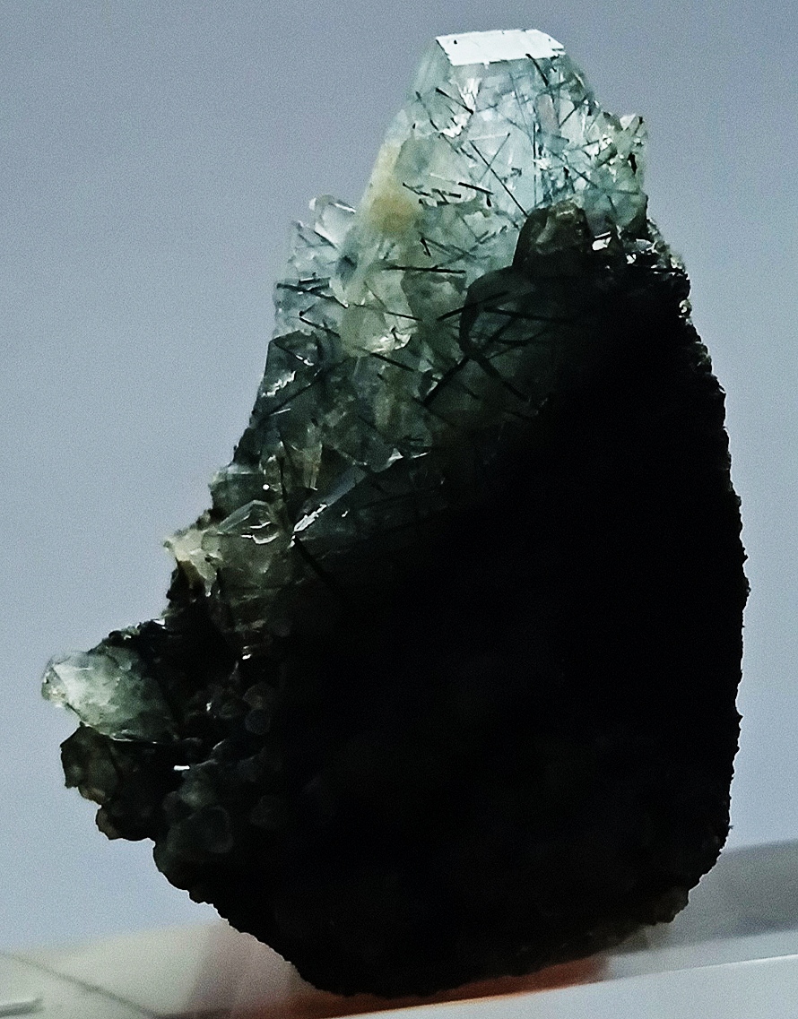 Albite With Actinolite Inclusions