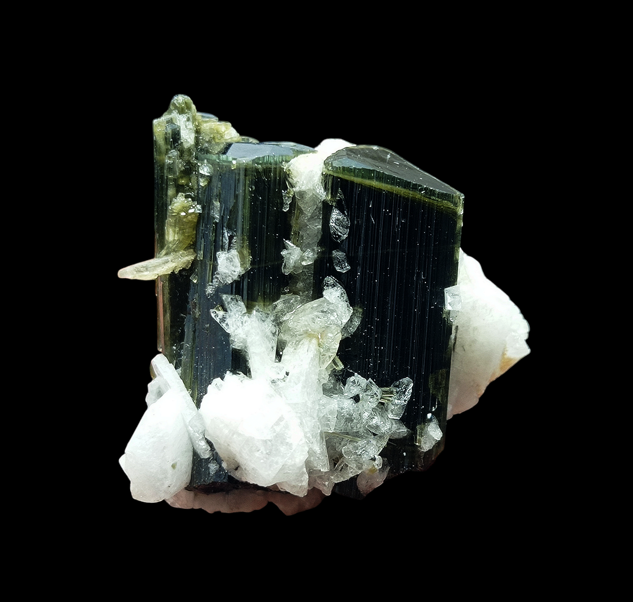 Elbaite With Cleavelandite & Muscovite